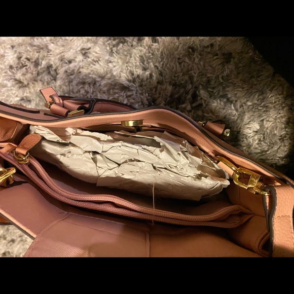 Merona Mauve Satchel - Picture 3 of 9